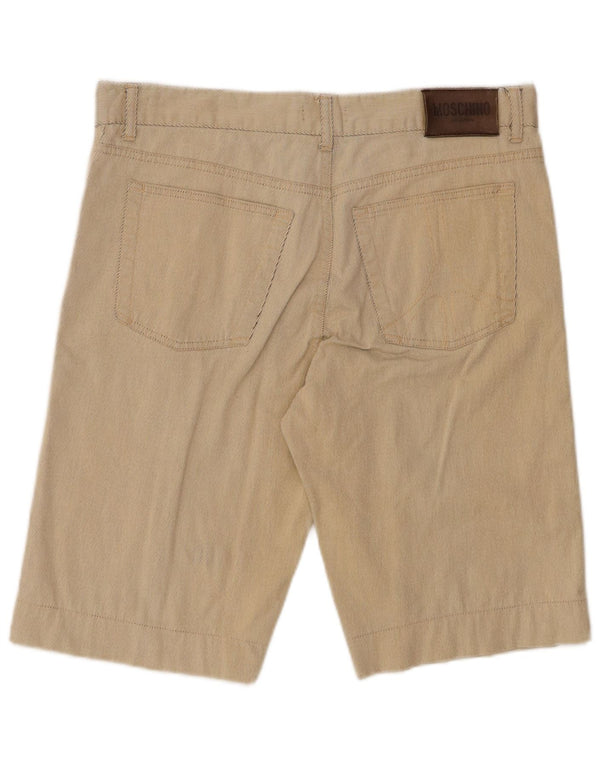 Moschino Mens Casual Shorts W36 Large Beige Pinstripe