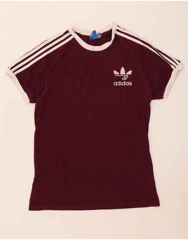 Женская футболка Adidas Top UK 12, средний бордовый хлопок, хлопок