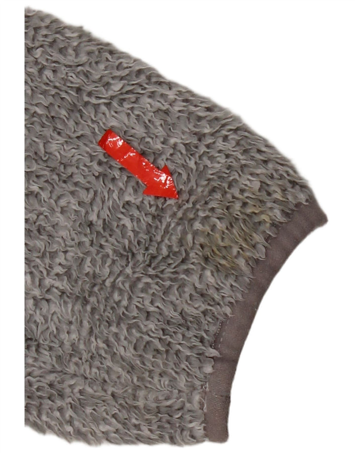 Женская флисовая куртка с капюшоном Jack Wolfskin UK 12, средний серый полиэстер