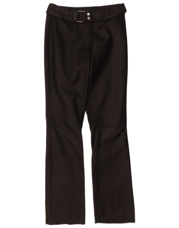 Женские кожаные брюки Tom Tailor Bootcut EU 34 XS W28 L32 Черные кожаные