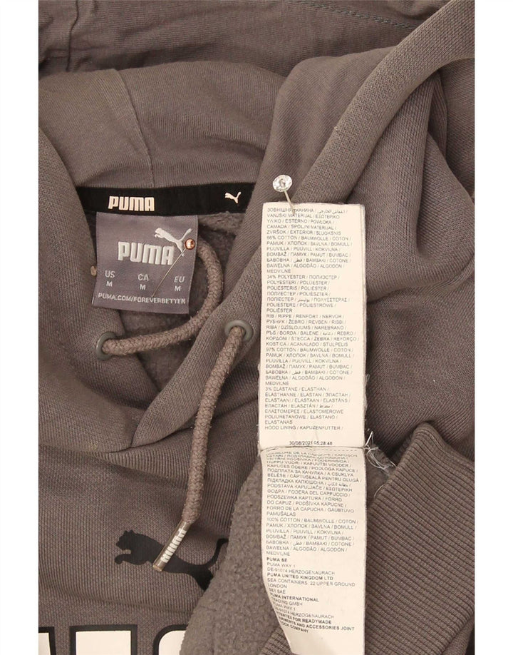 Мужской джемпер с капюшоном Puma серого цвета, хлопок