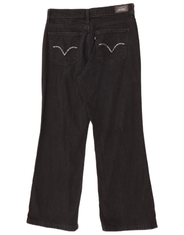 Женские утягивающие джинсы Levi's 512 Bootcut США 8, средние W27 L28, черный хлопок