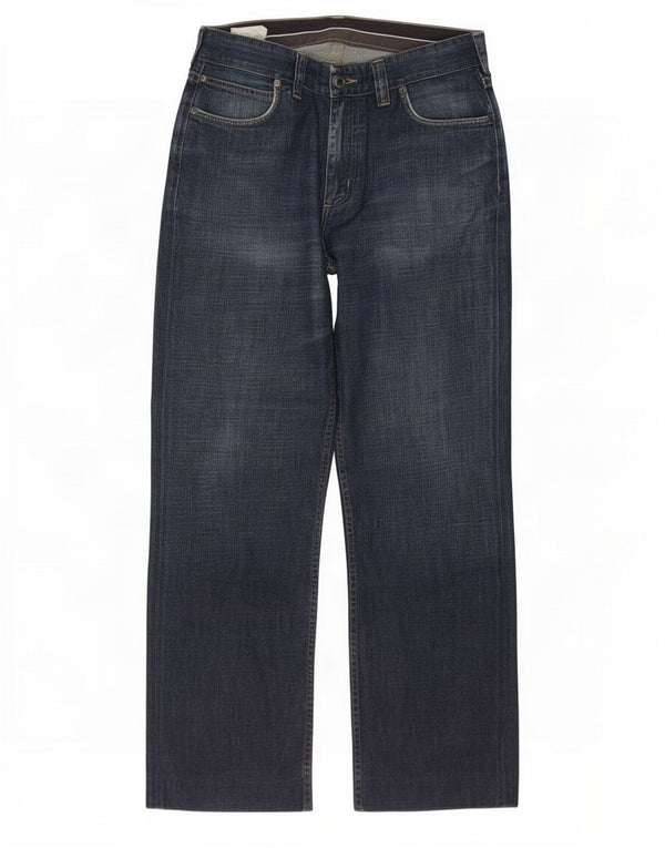 Мужские прямые джинсы Massimo Dutti EU 44, большие W34 L29, темно-синие