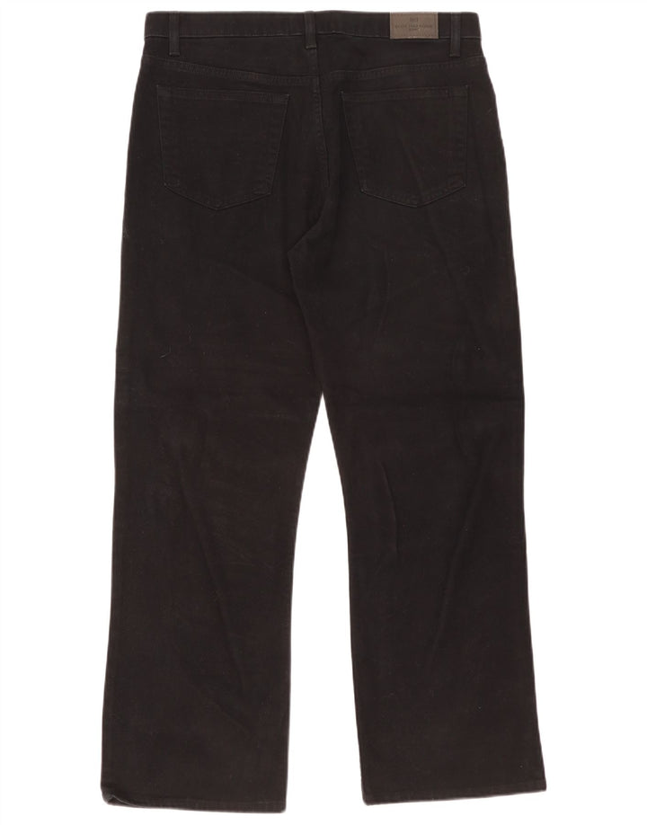 Мужские прямые джинсы Marks & Spencer Blue Harbour W36 L29, черный хлопок