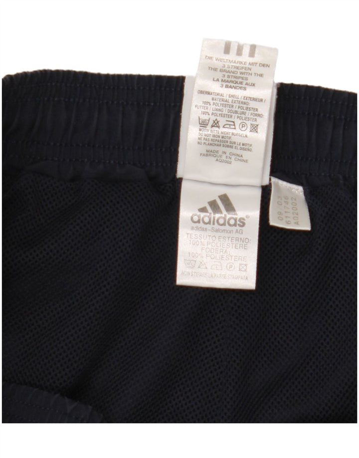 Мужские спортивные шорты Adidas среднего размера, темно-синие, полиэстер