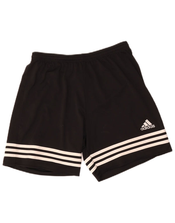 Спортивные шорты Adidas Climalite для мальчиков 13-14 лет, средний черный, полиэстер