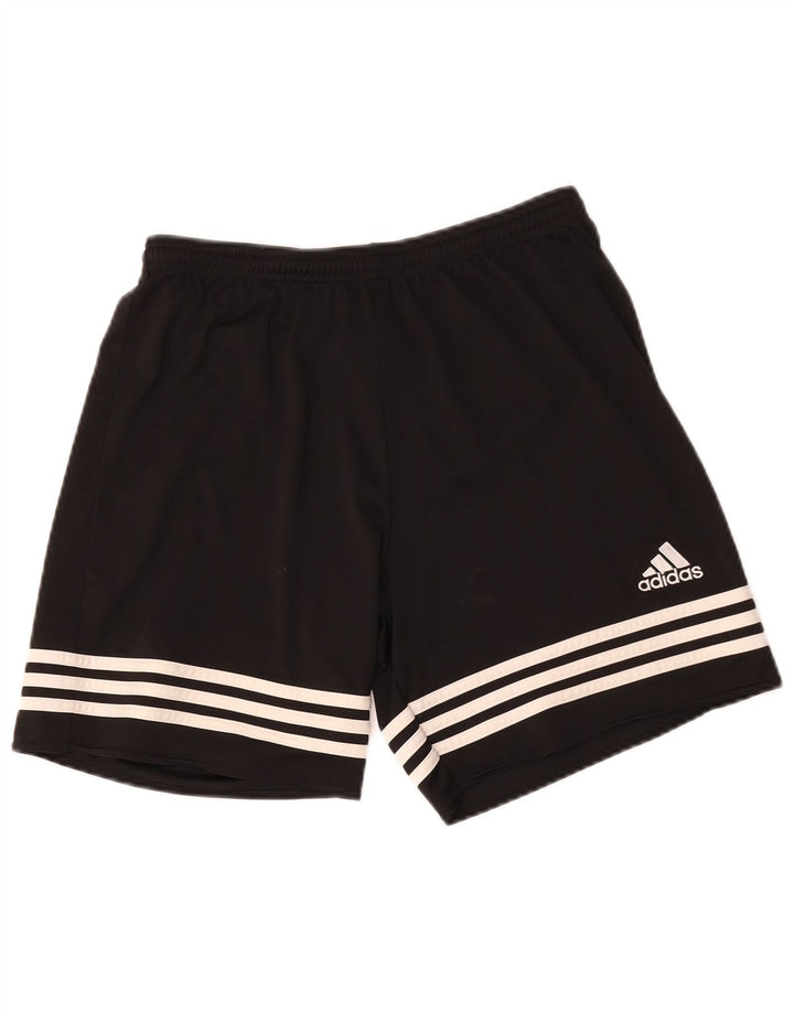 Спортивные шорты Adidas Climalite для мальчиков 13-14 лет, средний черный, полиэстер