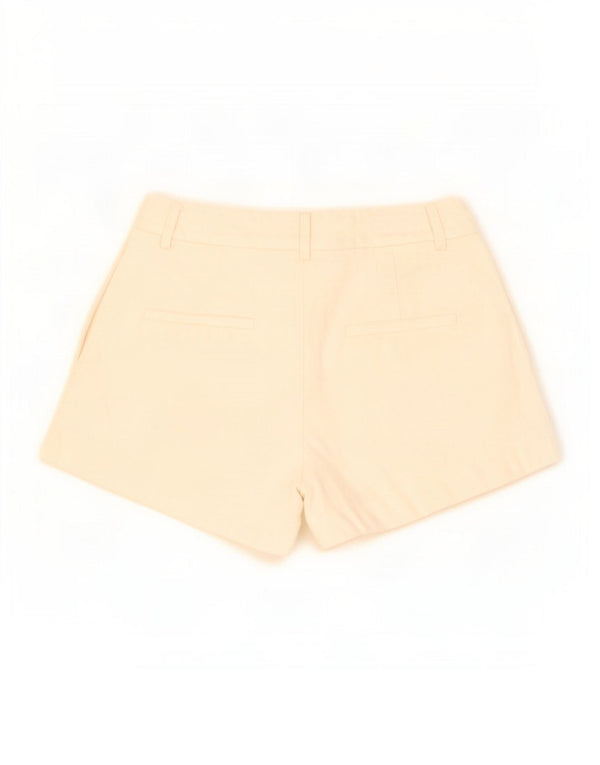 Женские шорты чинос с высокой талией Zara EU 34 2XS W24, белый хлопок