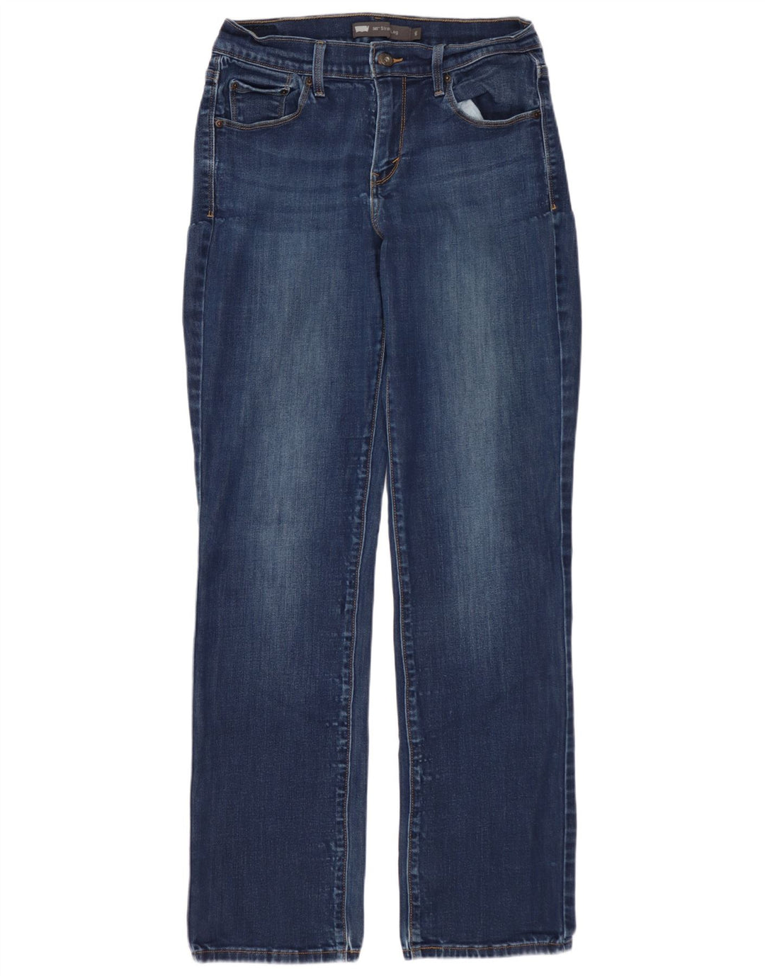 Женские прямые джинсы LEVI'S 505 США 6 Средние W28 L31 Синие