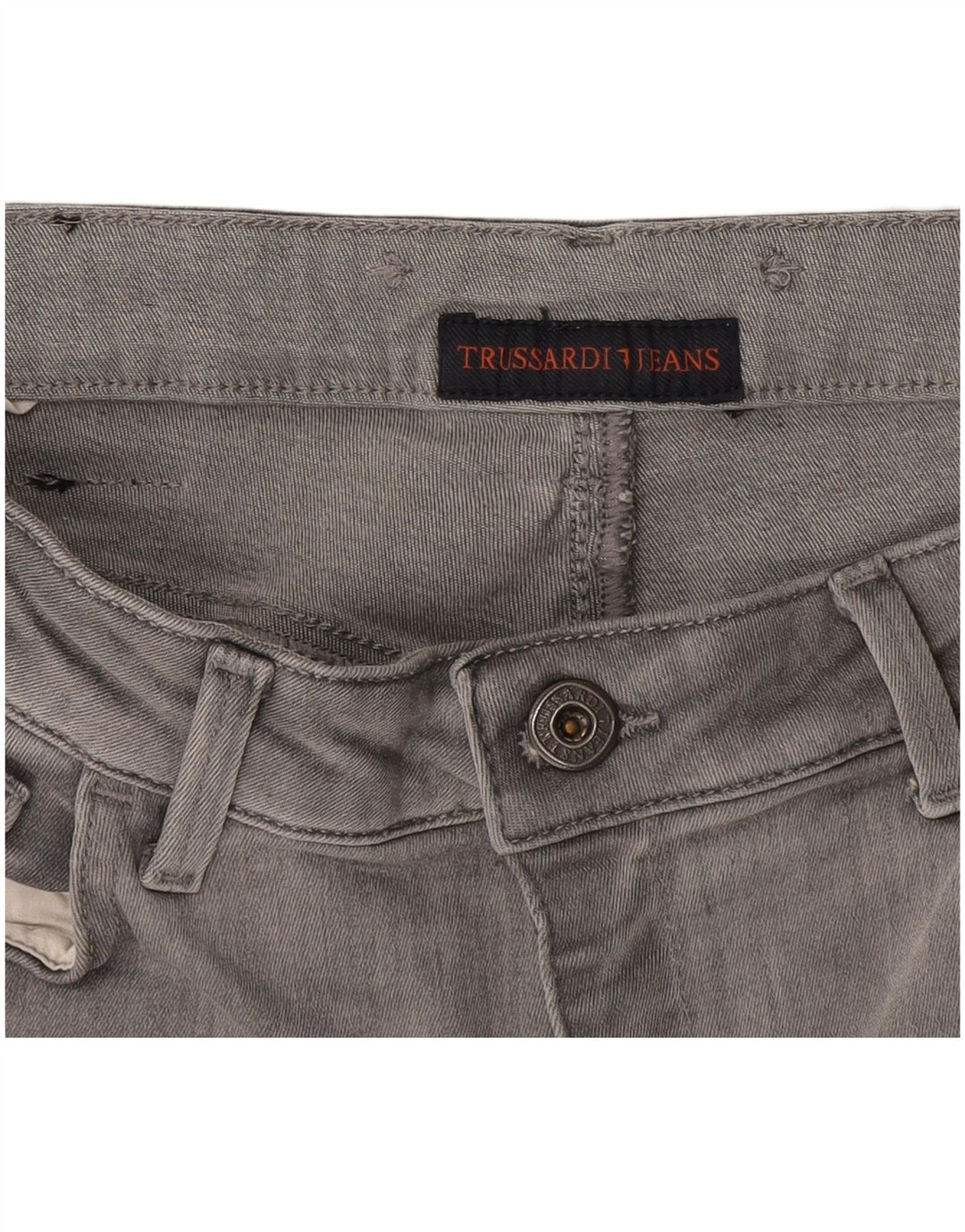 Женские джинсы скинни Trussardi W28 L31 Серые