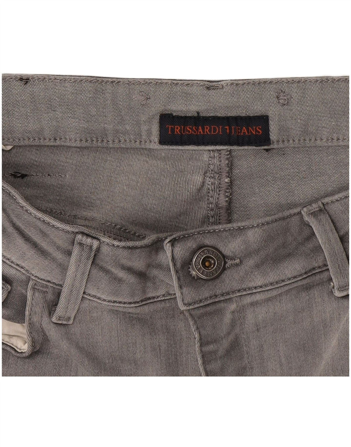 Женские джинсы скинни Trussardi W28 L31 Серые