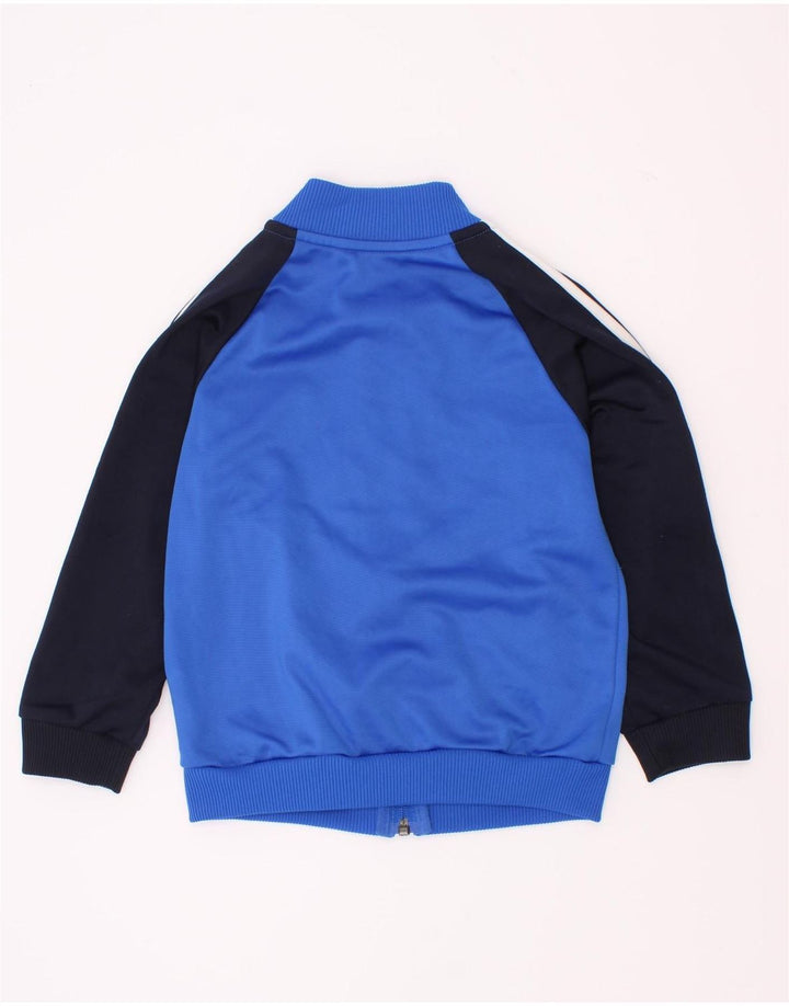 Спортивный костюм Adidas для мальчиков, верхняя куртка 2–3 лет, синяя, полиэстер с цветными блоками