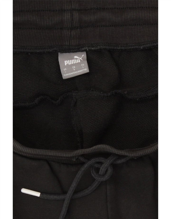 Женские спортивные шорты с рисунком Puma, большие черные