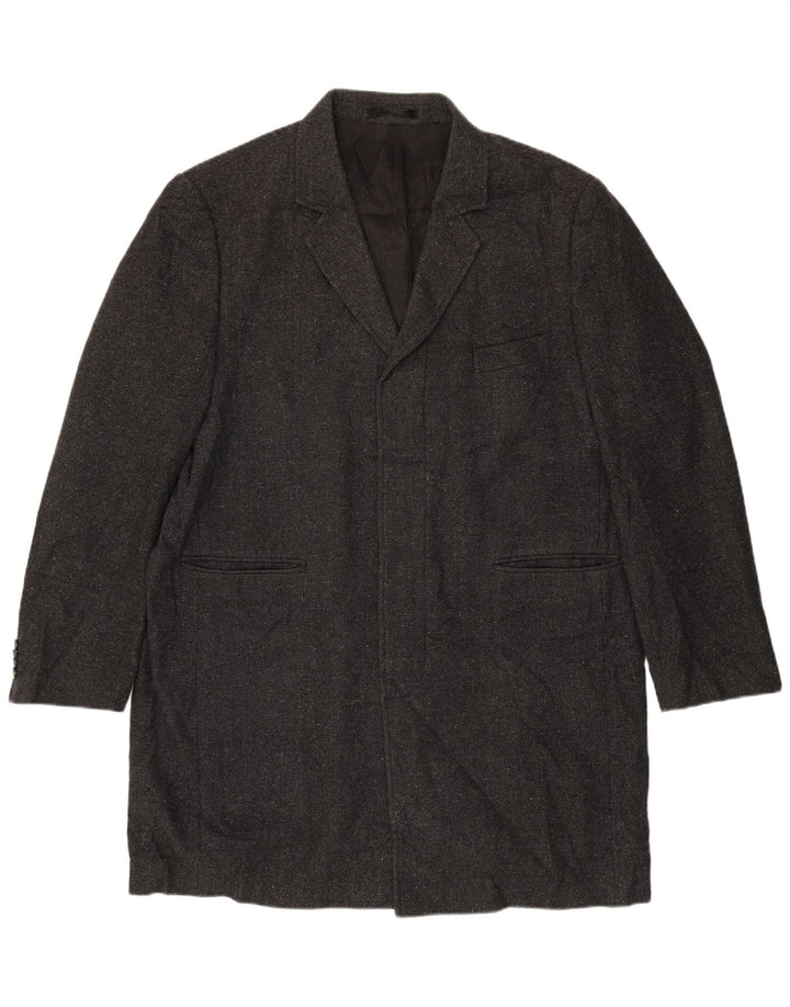 Мужской открытый пиджак Marks & Spencer UK 44 2XL, серая шерсть