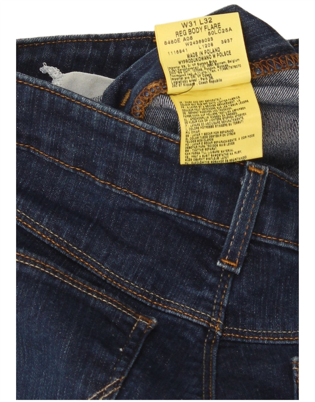 Женские расклешенные джинсы Wrangler W31 L32, темно-синий, хлопок