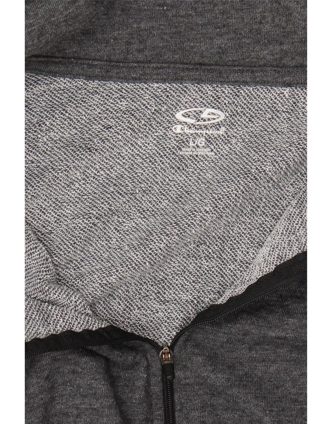 CHAMPION Womens Zip Hoodie Sweater UK 16 Large Grey Vintage Champion and Second-Hand Champion from Messina Hembry 