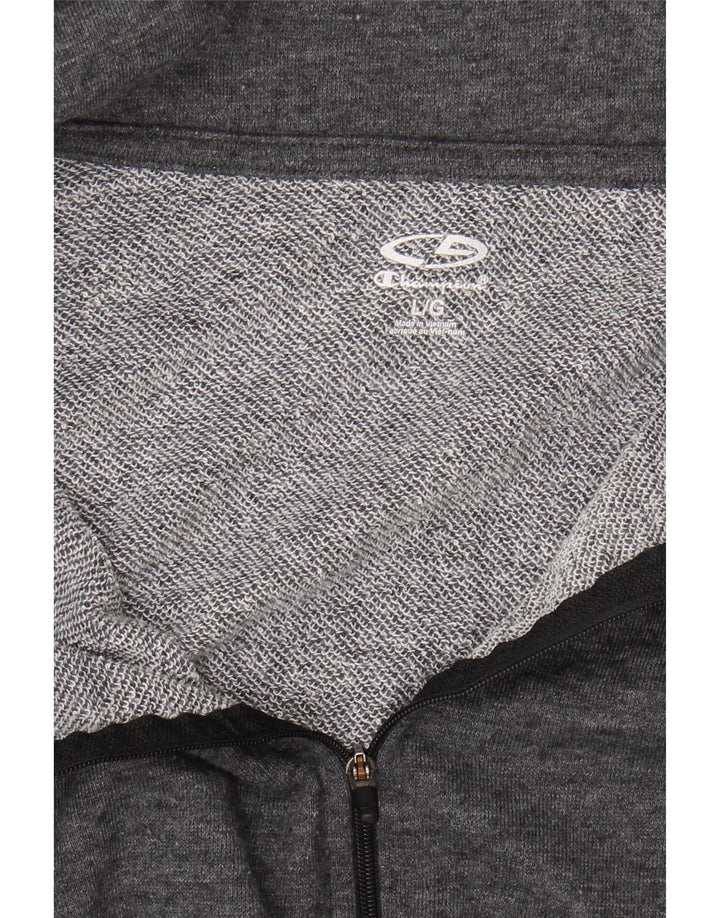 CHAMPION Womens Zip Hoodie Sweater UK 16 Large Grey Vintage Champion and Second-Hand Champion from Messina Hembry 