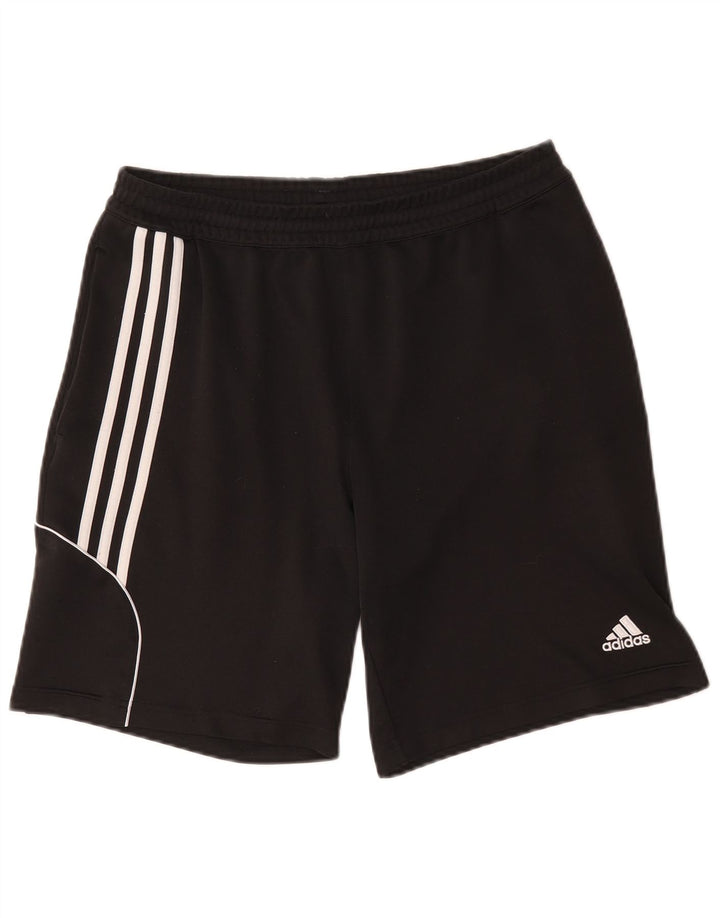 Мужские спортивные шорты Adidas Climalite, большие черные из полиэстера