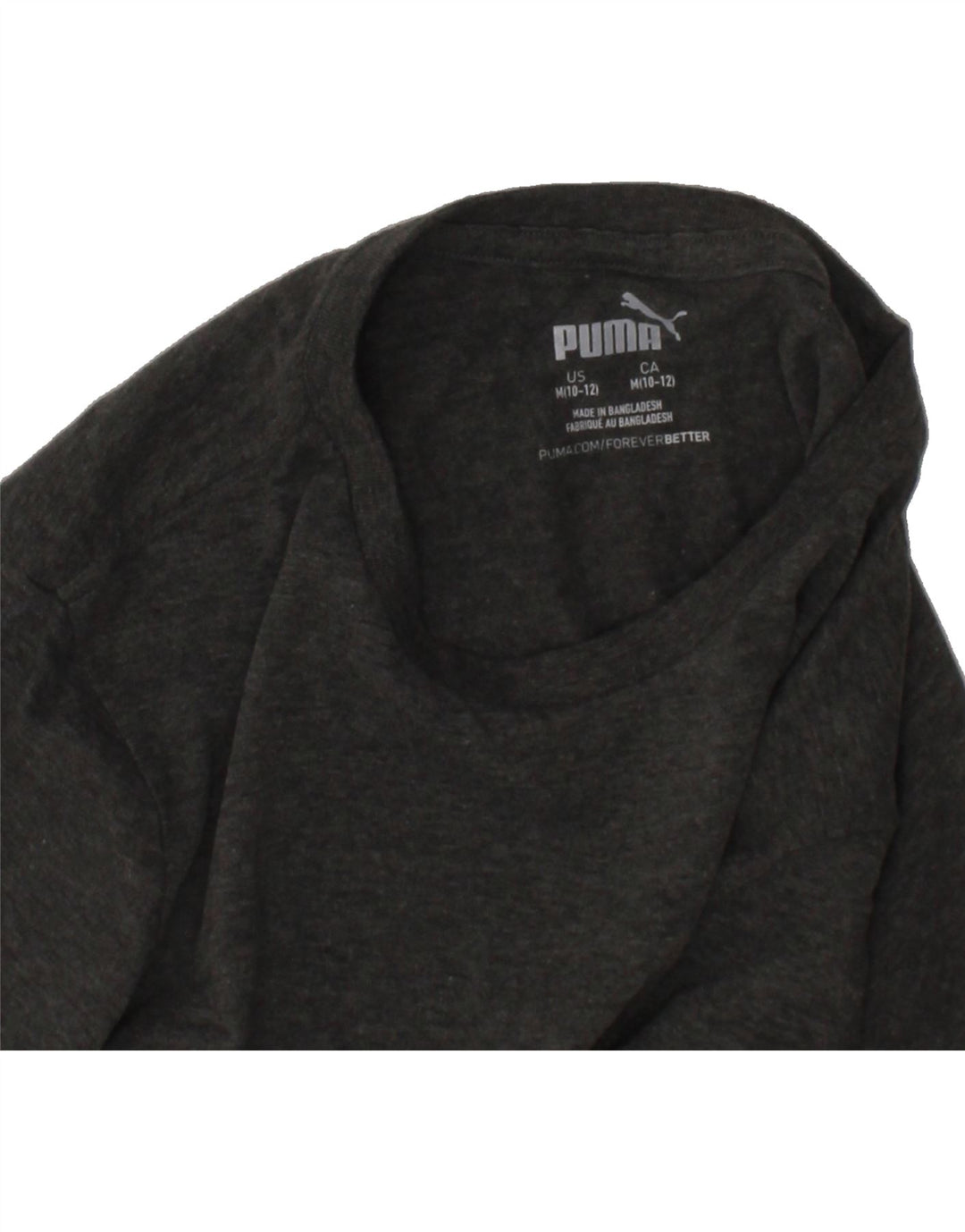 PUMA Boys Graphic T-Shirt Top 10-11 Years Medium  Grey Cotton Vintage Puma and Second-Hand Puma from Messina Hembry 