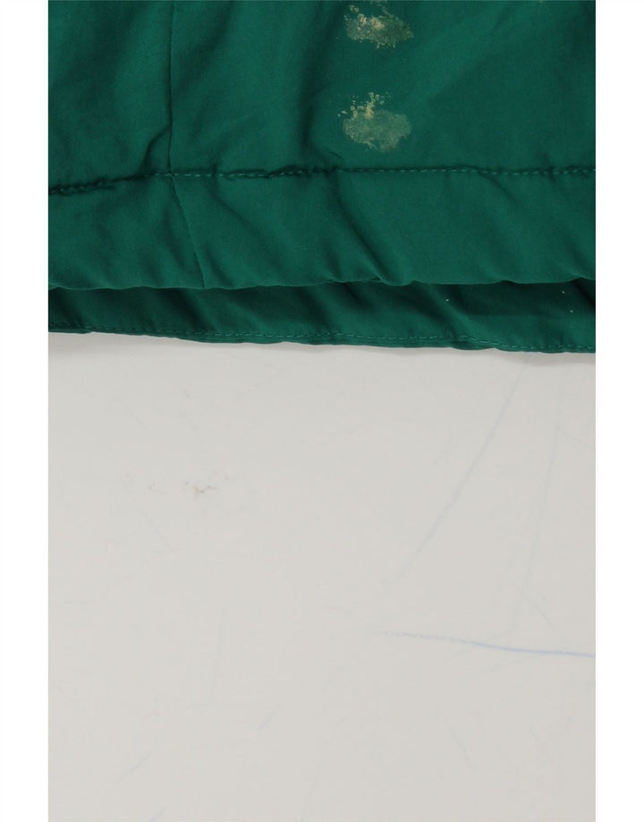 PUMA Boys Windbreaker Jacket 15-16 Years Green Colourblock Polyester Vintage Puma and Second-Hand Puma from Messina Hembry 