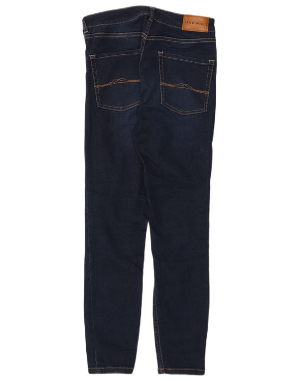 Женские укороченные джинсы скинни JACK WILLS W27 L25 Темно-синие