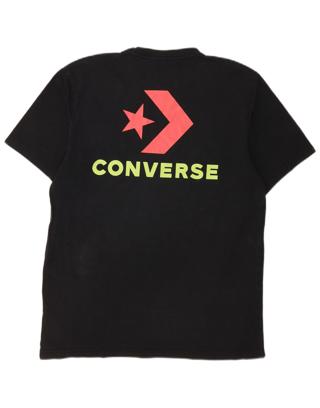 Мужская футболка с рисунком Converse, маленькая, черная, хлопковая