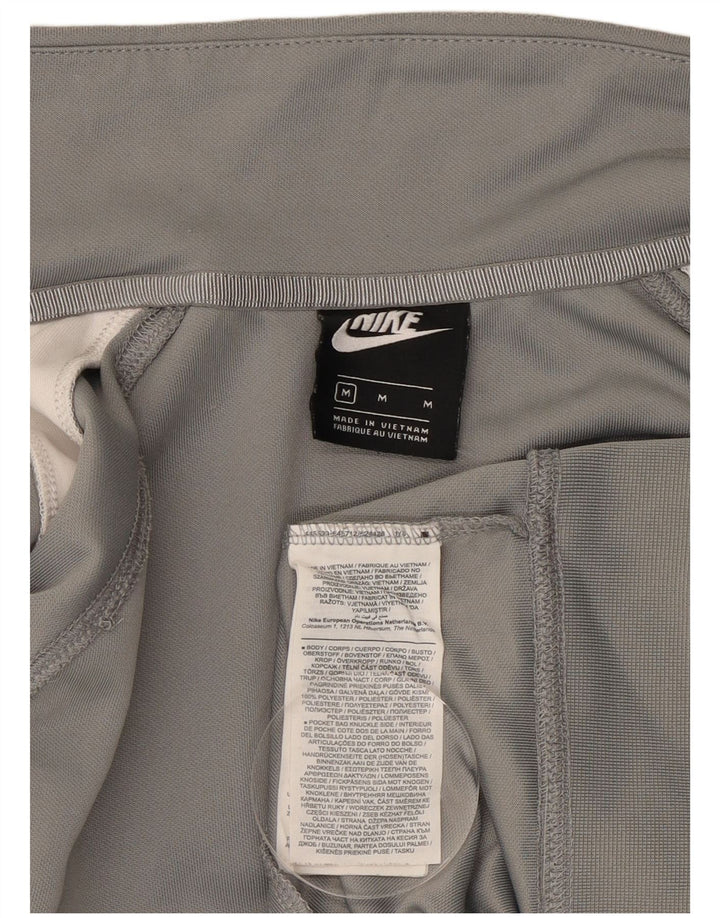 Мужская спортивная куртка Nike Swoosh с графическим рисунком, средний серый цвет с цветными блоками