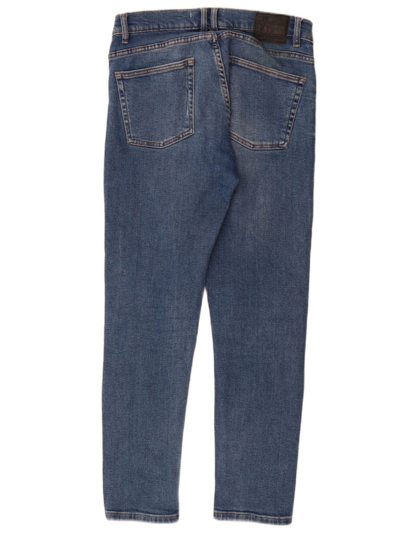 Zara Mens Slim Jeans EU 42 Large W32 L30 Blue Cotton