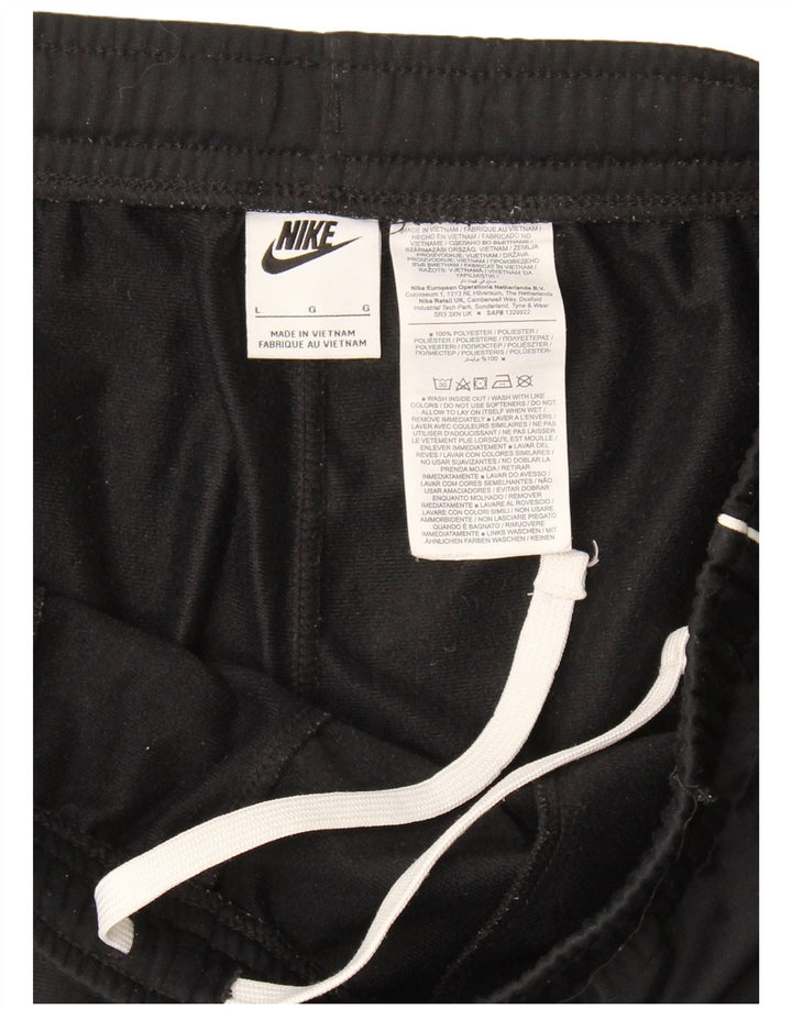 Мужские спортивные брюки Nike, большие черные брюки из полиэстера