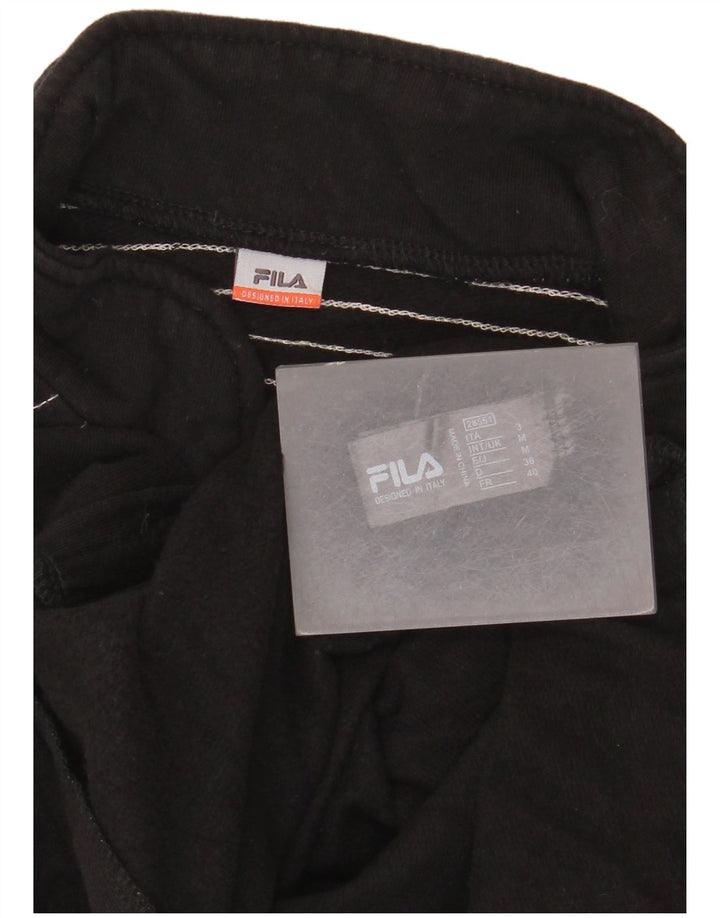 Женский спортивный костюм Fila, верхняя куртка UK 12, хлопковый средний черный в полоску