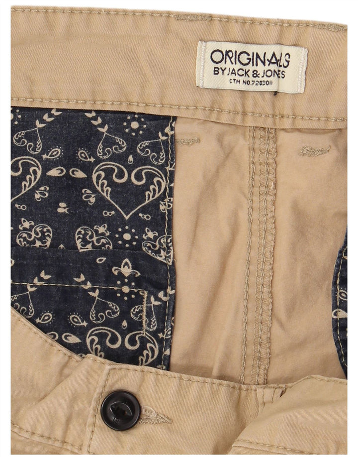 JACK & JONES Мужские шорты чинос W34 Большие Бежевые