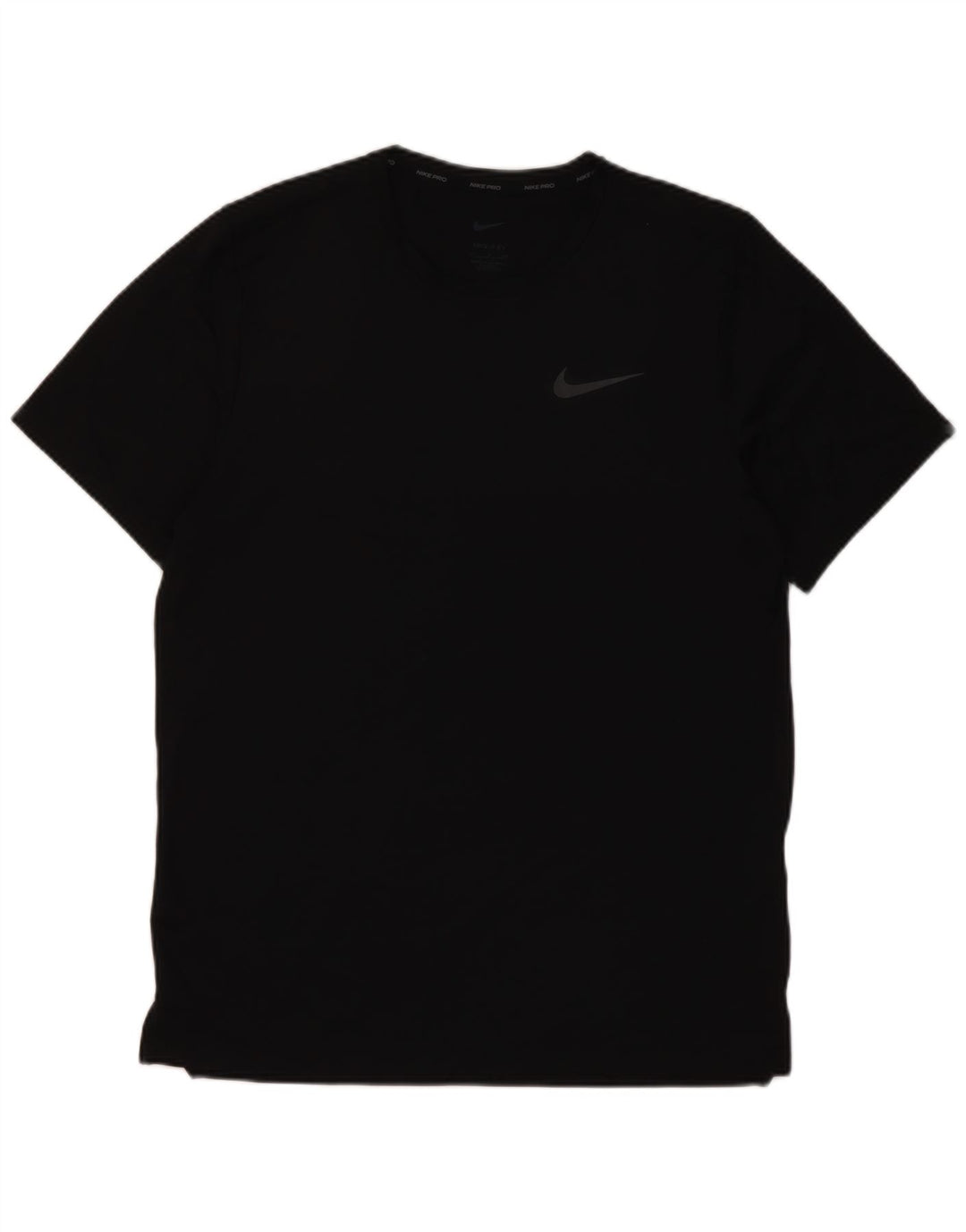 Мужская футболка Nike Dri Fit, маленький черный полиэстер