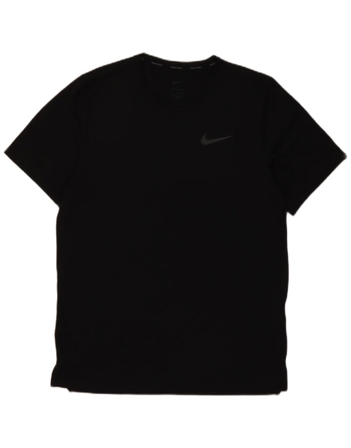Мужская футболка Nike Dri Fit, маленький черный полиэстер
