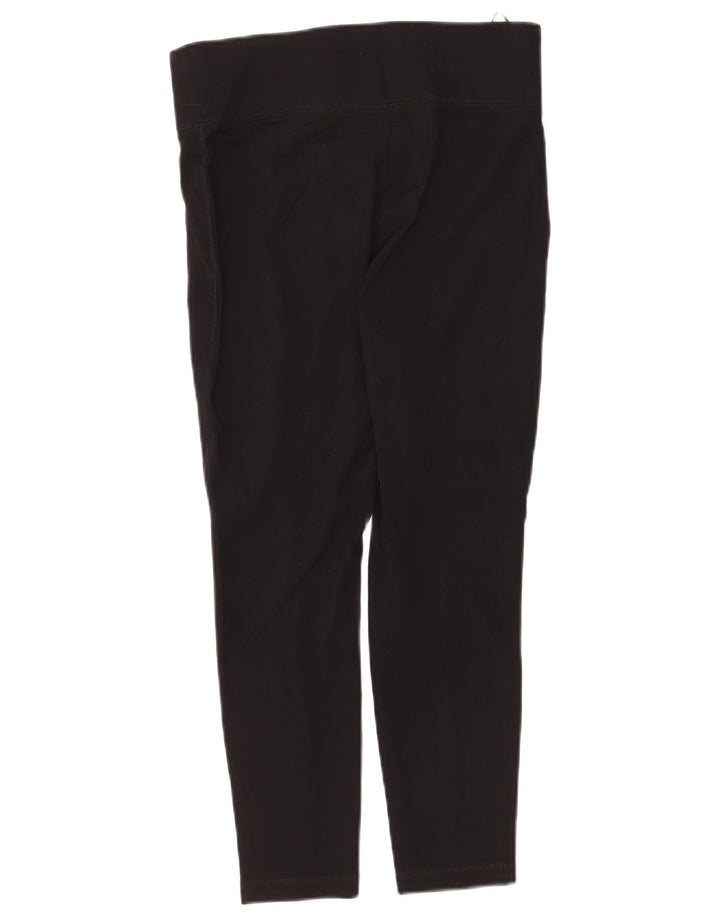 Женские укороченные леггинсы Marks & Spencer UK 12, средний черный, вискоза