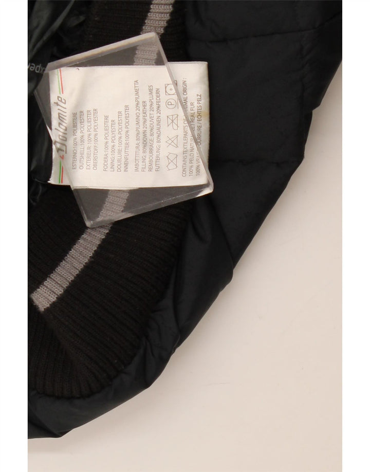 Мужская утепленная куртка с капюшоном DOLOMITE UK 36, маленький черный полиэстер