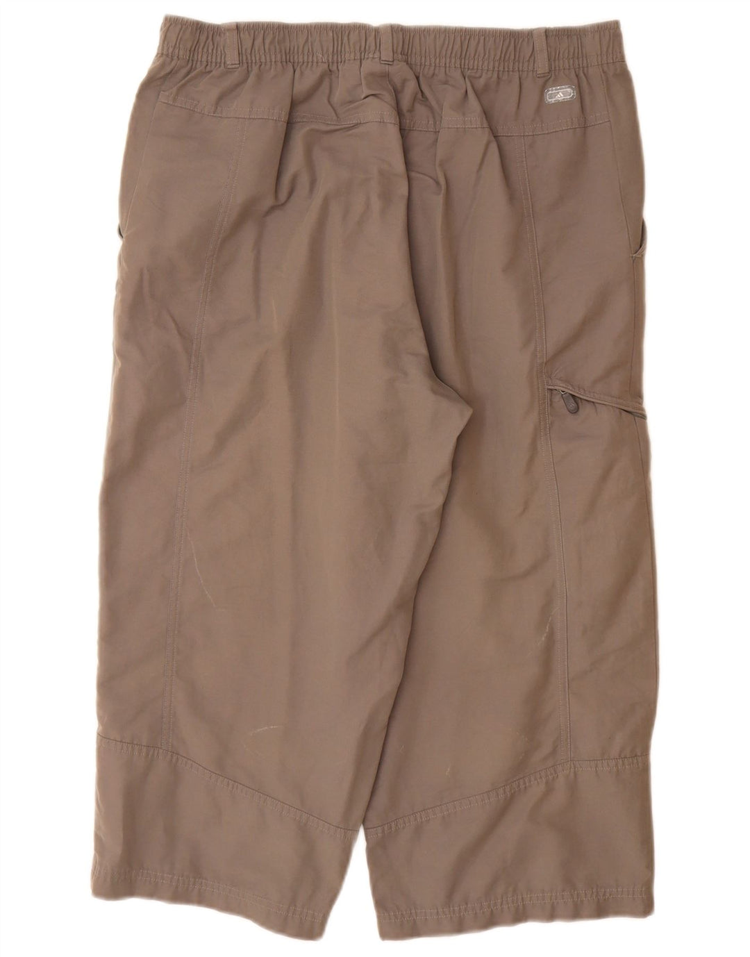 Мужские прямые брюки-капри ADIDAS, большие W34 L20, серые, хлопковые