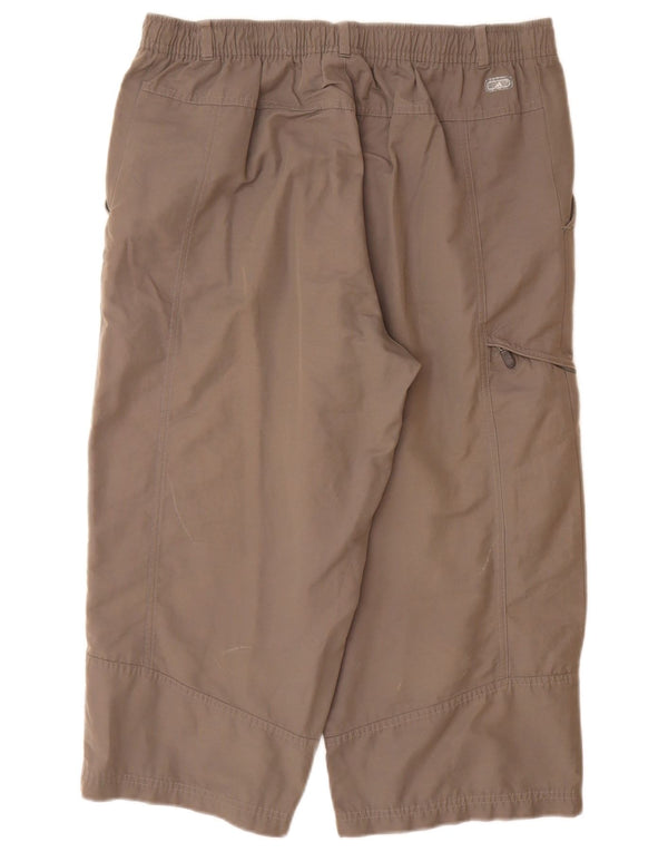 Мужские прямые брюки-капри ADIDAS, большие W34 L20, серые, хлопковые