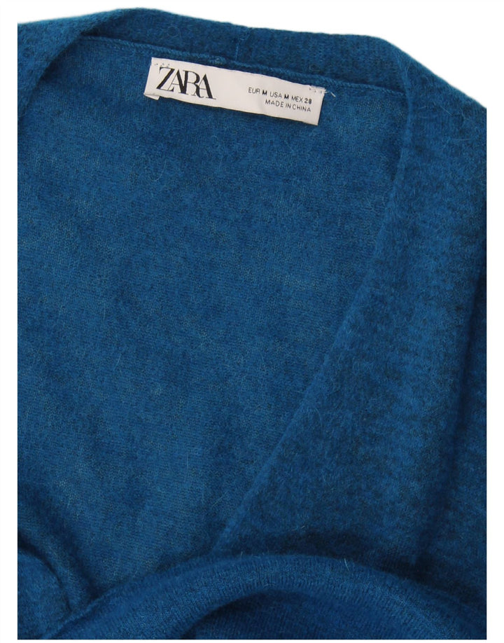 Женский свитер-кардиган оверсайз Zara UK 14, средний синий