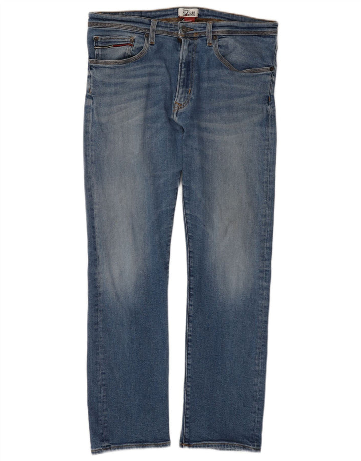 Мужские прямые джинсы Tommy Hilfiger W33 L29 синие, хлопок