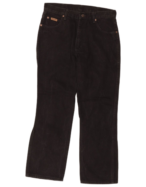 Мужские прямые джинсы Wrangler Monterey W34 L30, черный хлопок