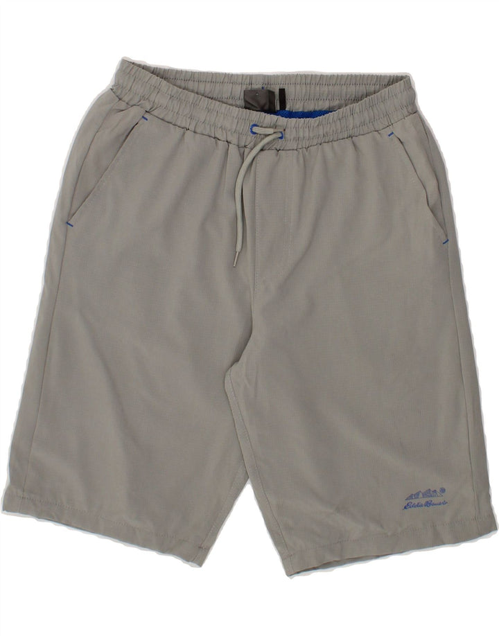 EDDIE BAUER Boys Sport Shorts 14-15 Years Large  Grey Polyester Vintage Eddie Bauer and Second-Hand Eddie Bauer from Messina Hembry 