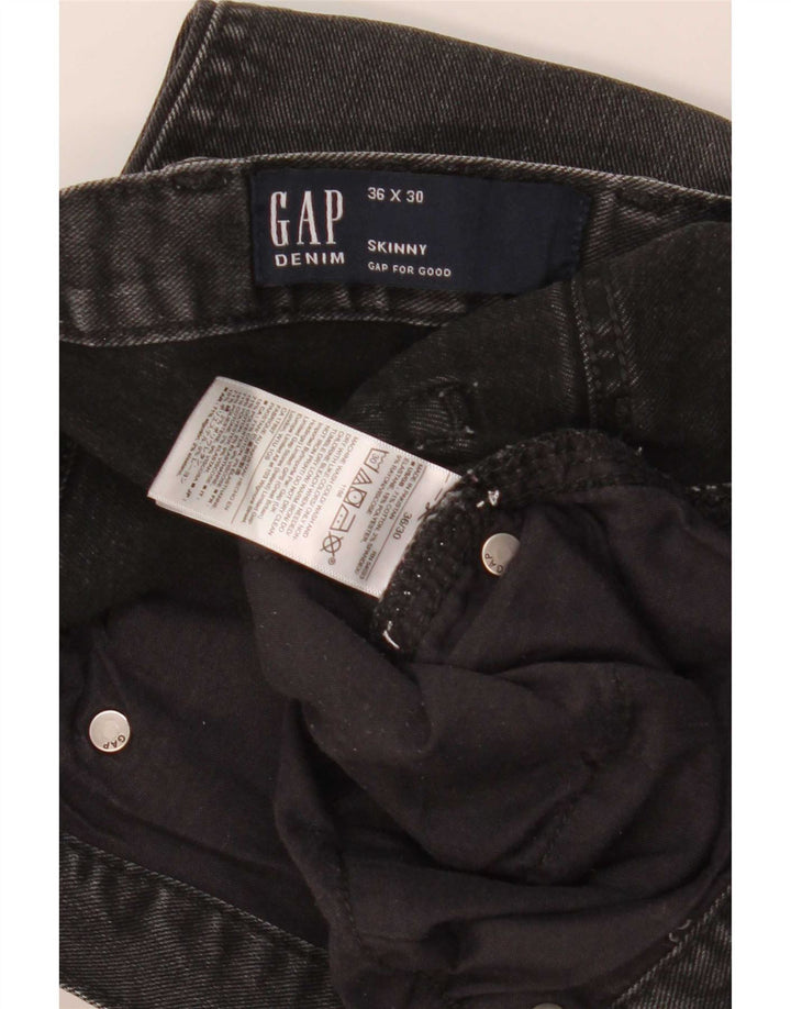Мужские джинсы скинни Gap W36 L30 Серые, хлопок