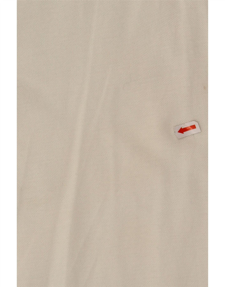 CALVIN KLEIN JEANS Mens Polo Shirt Medium White Cotton Vintage Calvin Klein Jeans and Second-Hand Calvin Klein Jeans from Messina Hembry 