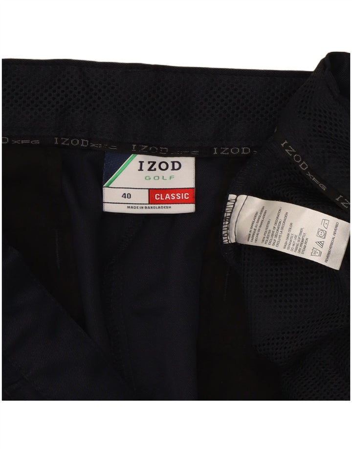Мужские классические шорты-карго Izod W40 XL темно-синие из полиэстера