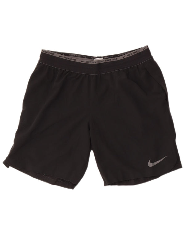 Мужские спортивные шорты Nike Dri Fit, большие черные, полиэстер