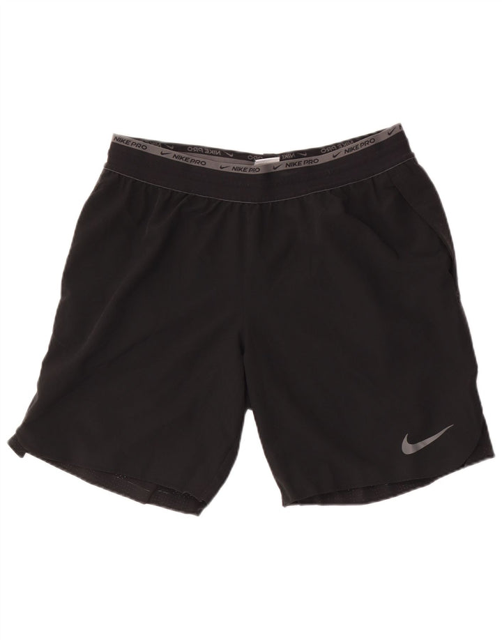 Мужские спортивные шорты Nike Dri Fit, большие черные, полиэстер