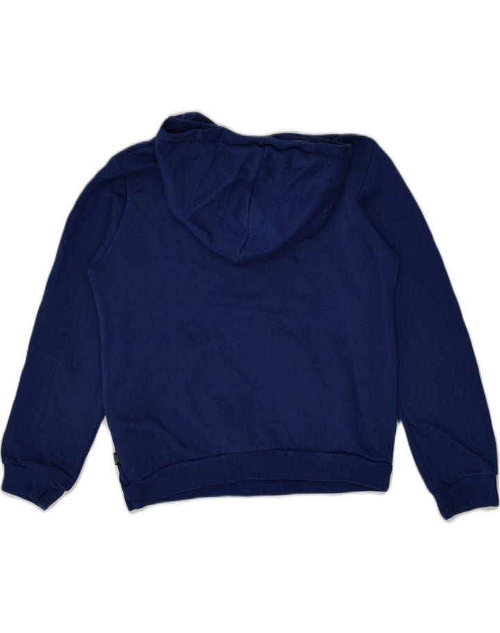 PUMA Boys Graphic Hoodie Jumper 11-12 Years Navy Blue Polyester | Vintage Puma | Thrift | Second-Hand Puma | Used Clothing | Messina Hembry 