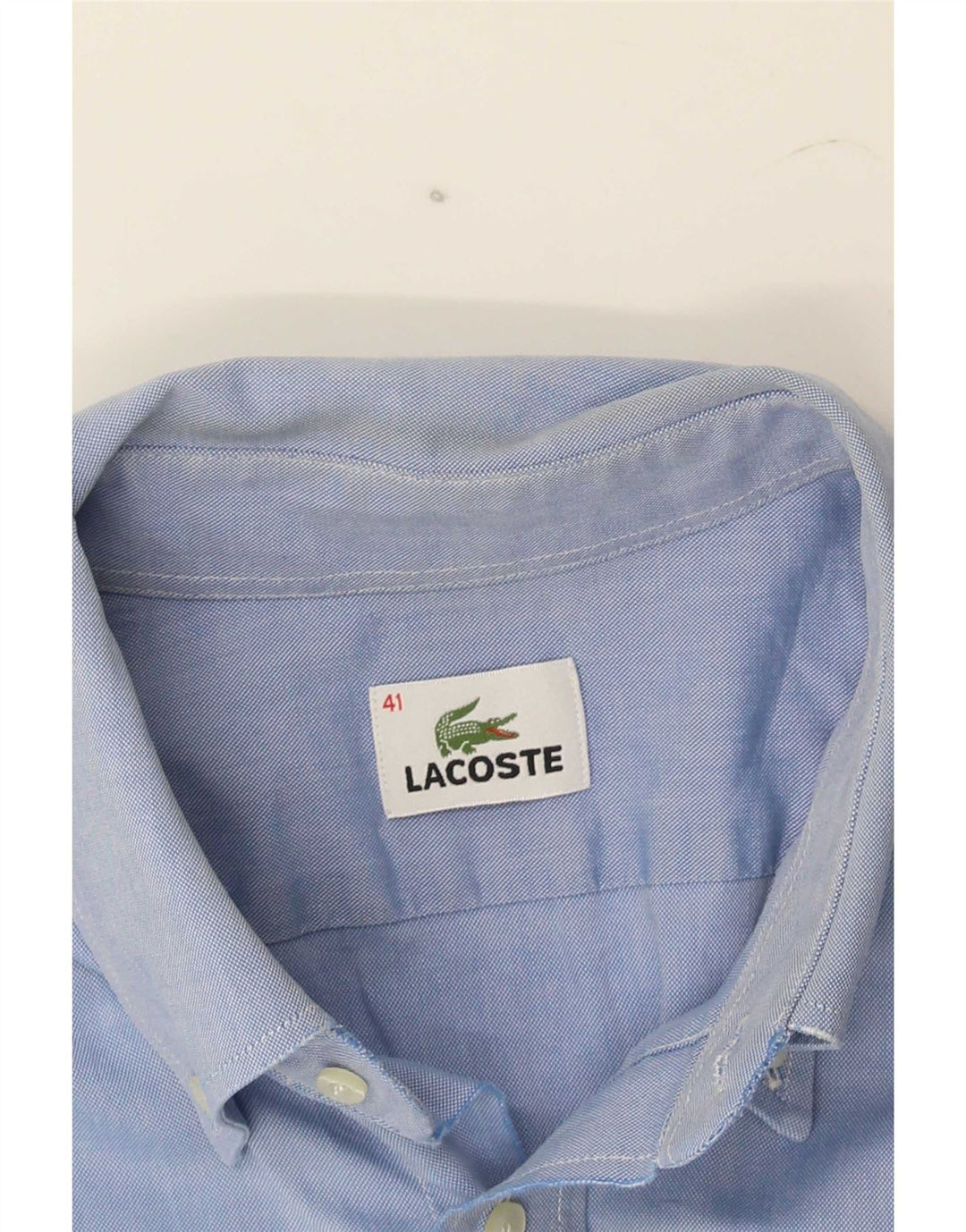 Мужская рубашка Lacoste, размер 41, большая синяя