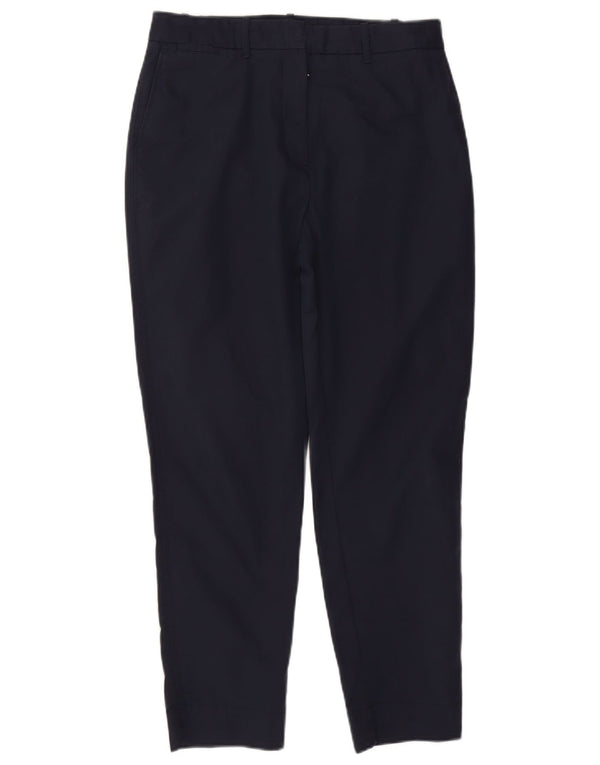 Женские брюки чинос с высокой талией Marks & Spencer UK 12 Medium W30 L27 Темно-синие