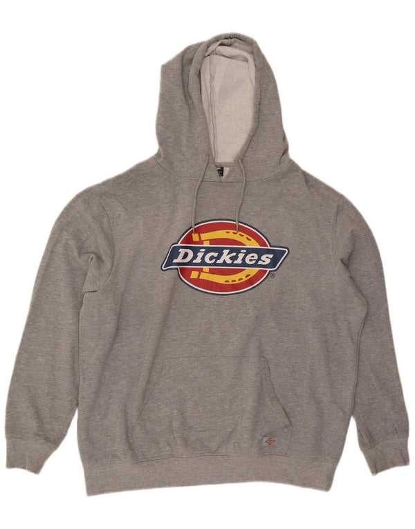 Мужской джемпер с капюшоном Dickies с рисунком 2XL, серый хлопок с крапинками